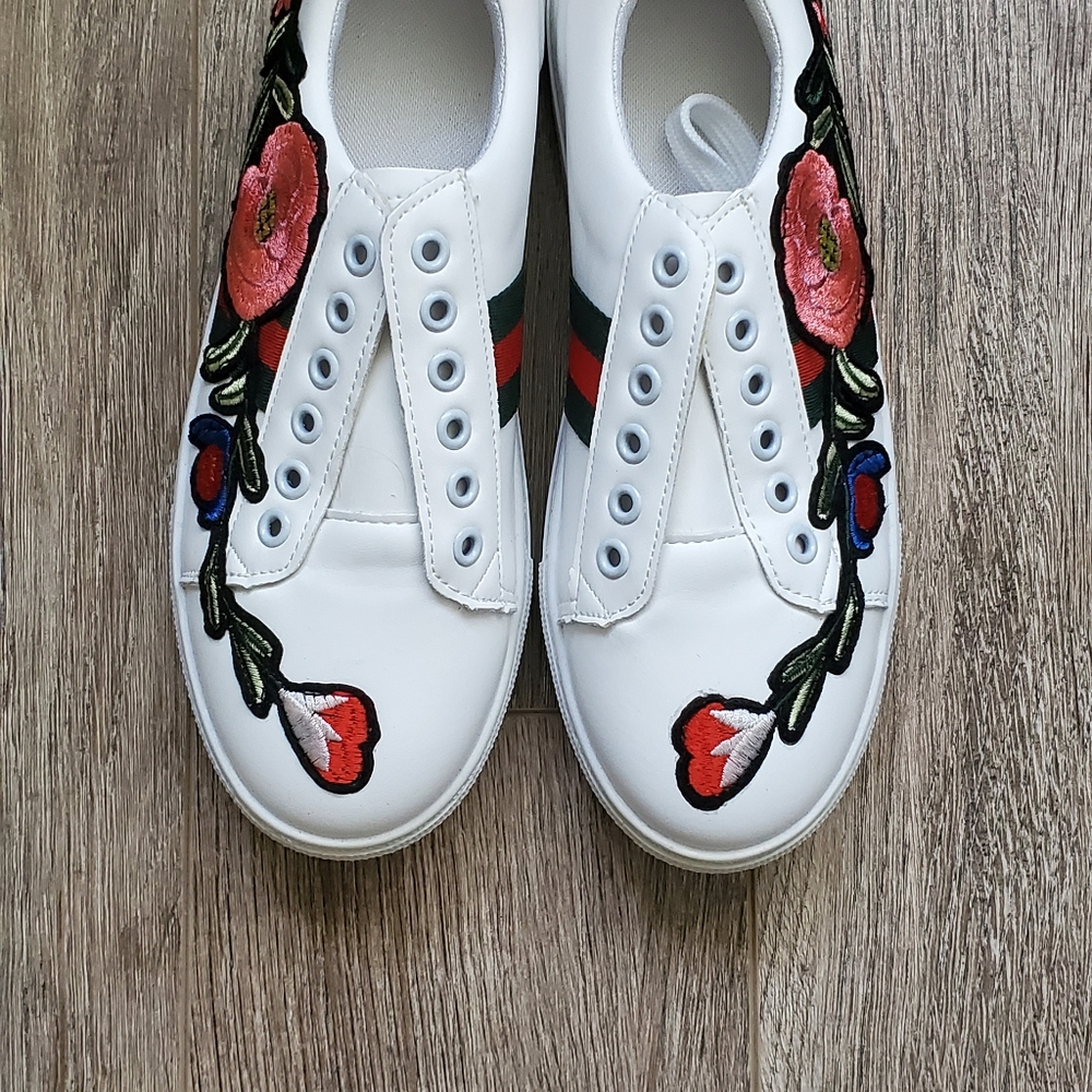 Embroidered sneakers